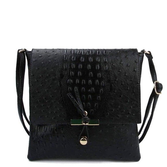 Alligator Ostrich Crossbody - Picture 2 of 5
